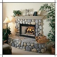 Fmi Bungalow 36'heat Circulating Wood Burning Fireplace