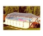 18' X 44' Oval Above Ground Swimming Pool Solar Sun Dome Cover Heater Sundome 32 Panels