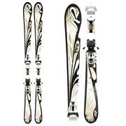 K2 T:Nine First Luv Womens Skis with ERP 10.0 Bindings 2011