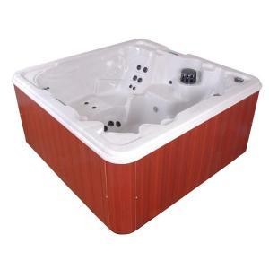 QCA Spas Palmero Silver Marble 7 Person, 53 Jet Spa with (2) 4 HP Pumps, Features an LED