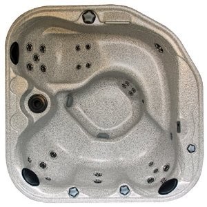 Aura 29 Jet 120 Volt Taupe Interior Plug and Play Operation Hot Tub with Hard Cover