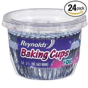 Reynolds Baking Cups, Foil, 32-Count (Pack of 24)