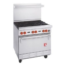 Wolf Range Challenger CHR-4-29-FT22 Stainless Steel Gas Range