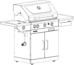 Centro 4000 Propane Gas BBQ